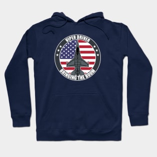 F-16 Viper USA Patch Hoodie